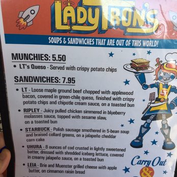 Lady Tron's - Menu - Sandwiches Near Me - New Albany, Indiana