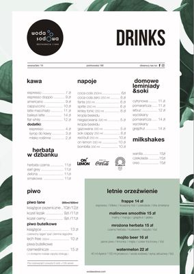 Menu photo 2 Woda Sodowa Łódź, LD Menu photo 2 Woda Sodowa Łódź, LD