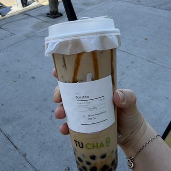 Tu Cha - Brown Espresso Tiramisu Latte - Desserts Near Me - Los Angeles, California Tu Cha - Brown Espresso Tiramisu Latte - Desserts Near Me - Los Angeles, California
