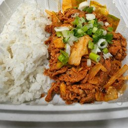 Korean spicy pork bowl