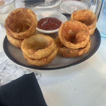 The Top Steakhouse - Onion Rings. Need Salt tho or some type of seasoning - Steakhouses Near Me - Columbus, Ohio The Top Steakhouse - Onion Rings. Need Salt tho or some type of seasoning - Steakhouses Near Me - Columbus, Ohio