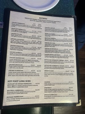 Menu photo 1 Prespa's Italian Restaurant Arlington, TX Menu photo 1 Prespa's Italian Restaurant Arlington, TX