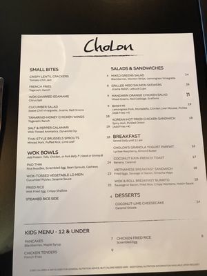 Menu photo 3 ChoLon - Modern Asian Denver, CO Menu photo 3 ChoLon - Modern Asian Denver, CO