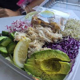 Green Goddess Salad w/Chicken added