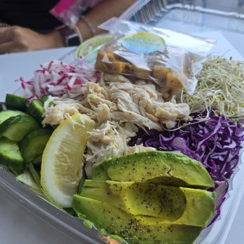 Calif Chicken Cafe - Green Goddess Salad w/Chicken added - Salad Near Me - Los Angeles, California