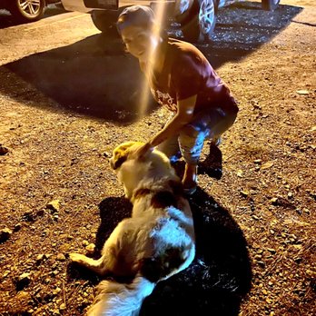 Granny Fishes' House - Me and the precious pooches pre supper - Seafood Near Me - Wartrace, Tennessee