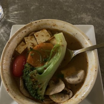 Sugar & Spice - Tom Yum Soup, veggies cut much too large. - Thai Near Me - Cambridge, Massachusetts Sugar & Spice - Tom Yum Soup, veggies cut much too large. - Thai Near Me - Cambridge, Massachusetts