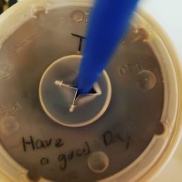 Got an Iced Tea and this special message was on my cup! Thank you for this!!