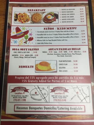 Menu photo 4 Julia's Taqueria Marietta, GA