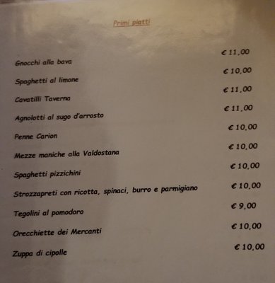 Menu photo 1 La Taverna dei Mercanti Turin, TO Menu photo 1 La Taverna dei Mercanti Turin, TO