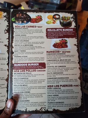 Menu photo 6 Bandidos Mexican Restaurant Cumberland, RI