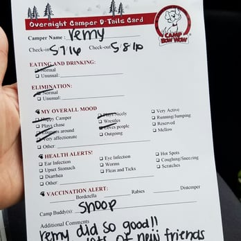 Camp Bow Wow - Report card - Pet Boarding Near Me - San Antonio, Texas Camp Bow Wow - Report card - Pet Boarding Near Me - San Antonio, Texas