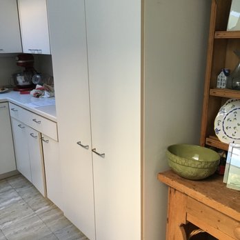 Custom Cabinet Refacing - Before - Cabinetry Near Me - Half Moon Bay, California