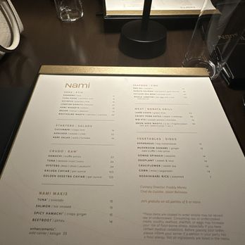 Nami - Menu - Japanese Near Me - Orlando, Florida Nami - Menu - Japanese Near Me - Orlando, Florida