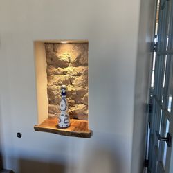 Sandia Bar - Part of the original building displayed