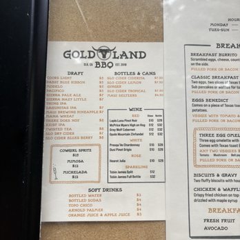 Gold Land BBQ - Drink menu - Barbeque Near Me - San Luis Obispo, California Gold Land BBQ - Drink menu - Barbeque Near Me - San Luis Obispo, California
