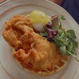 Chicken and waffles $14