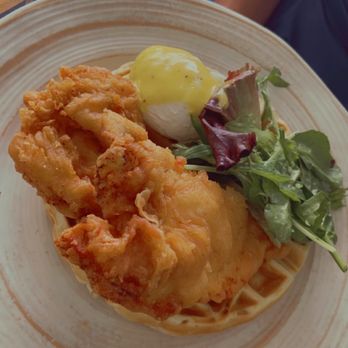 Six 26 - Chicken and waffles $14 - Lounges Near Me - Jersey City, New Jersey