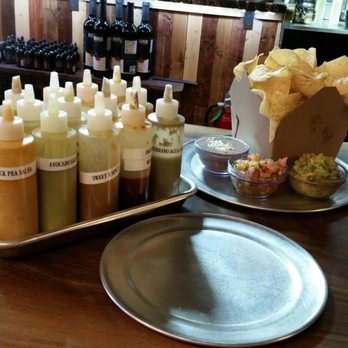 M Cantina - Chips and trio salsa....with a try of different sauces to try. - Mexican Near Me - Dearborn, Michigan M Cantina - Chips and trio salsa....with a try of different sauces to try. - Mexican Near Me - Dearborn, Michigan