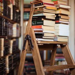 Keel Row Books - Ladders definitely needed in Keel Row Books