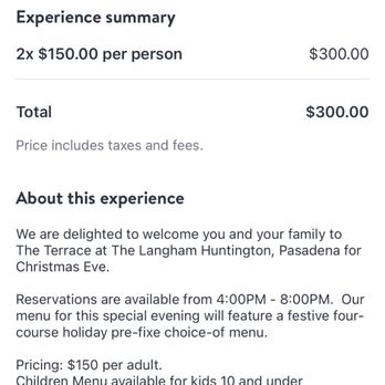 The Terrace - Open Table info showing 20% gratuity will be added, when in reality the bill showed a 20% service charge and gratuity on top of that. - New American Near Me - Pasadena, California The Terrace - Open Table info showing 20% gratuity will be added, when in reality the bill showed a 20% service charge and gratuity on top of that. - New American Near Me - Pasadena, California
