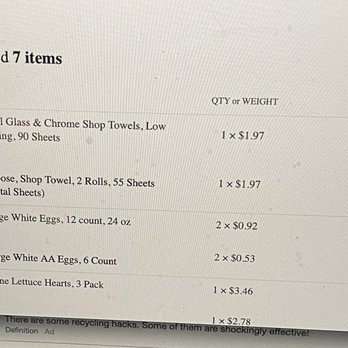 Walmart Supercenter - 7 items were substituted - Grocery Near Me - Glendale, Arizona