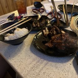 Gogi Korean Bbq & Sushi - My boyfriend likes his meat extra crispy as you can tell