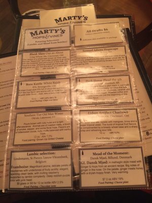 Menu photo 3 Marty’s Hops & Vines Cincinnati, OH Menu photo 3 Marty’s Hops & Vines Cincinnati, OH