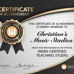 Christian's Music Studio - We are now a Wersi Certified Studio!