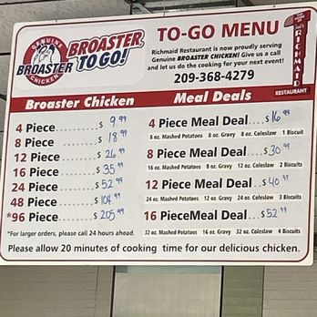 Richmaid Restaurant - As of September 31,2024 Updated pricing - American Near Me - Lodi, California Richmaid Restaurant - As of September 31,2024 Updated pricing - American Near Me - Lodi, California