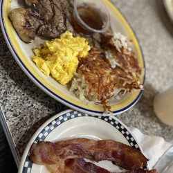 Gus's Diner - Ribeye Steak & Eggs + Side of Bacon (4/5)