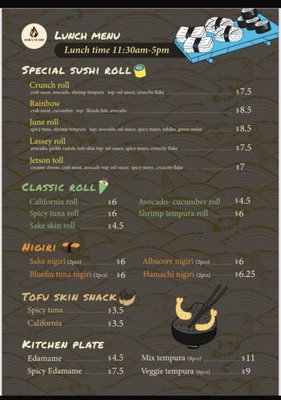 Menu photo 1 Sora Sushi Hermosa Beach, CA