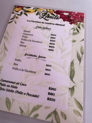Menu photo 1 La Lomita Isla Mujeres, ROO Menu photo 1 La Lomita Isla Mujeres, ROO