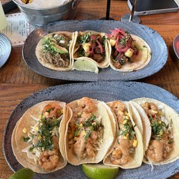 Shrimp, Al Pastor, and Crispy Pork Tacos... Yummmm Shrimp, Al Pastor, and Crispy Pork Tacos... Yummmm