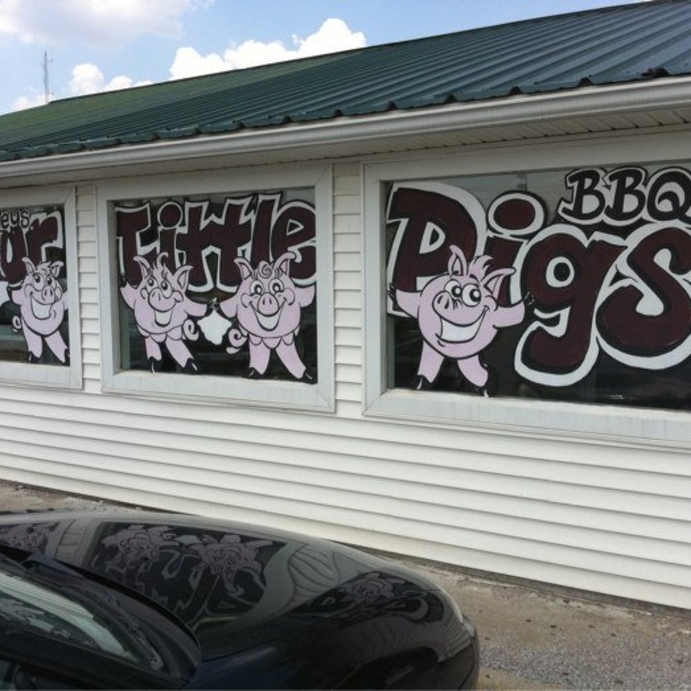 4 Little Pigs Bar-B-Que - ows the window of the restaurant - Barbeque Near Me - Benton, Kentucky 4 Little Pigs Bar-B-Que - ows the window of the restaurant - Barbeque Near Me - Benton, Kentucky
