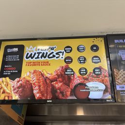 Wing menu
