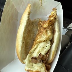 Home Depot Hot Dog Cart - Sausage egg and cheese $9.00