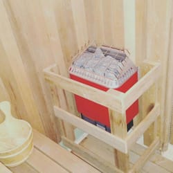 Spacuzzi - Sauna heater in custom sauna.