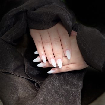 CC moon Nails Spa - Medium Almond shape Gel x - Nail Salons Near Me - Chino, California