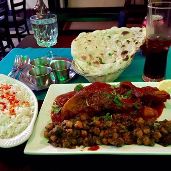 Bombay Grill - Lamb Nihari, Chana Saag, & rice $15. garlic naan $2.50 I think - Indian Near Me - Brooklyn, New York