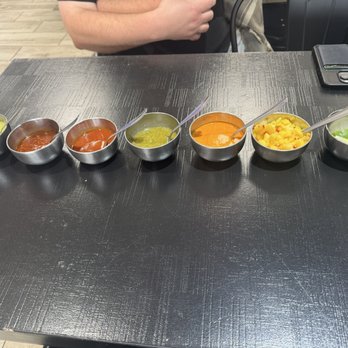 Taqueria El Pastorcito - Salsas - mild to hot - Mexican Near Me - Toronto, Ontario