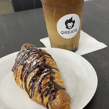 Qreate Coffee + Studio - Chocolate croissant and a tiger - Coffee & Tea Near Me - Orlando, Florida Qreate Coffee + Studio - Chocolate croissant and a tiger - Coffee & Tea Near Me - Orlando, Florida