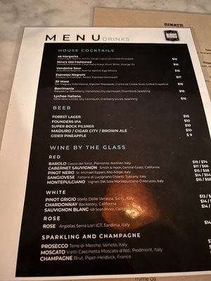 Menu photo 8 Nino's 46 New York, NY