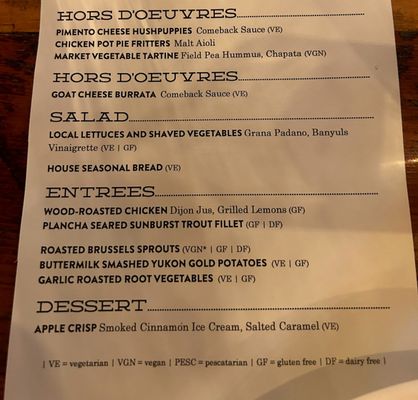 Menu photo 2 Rhubarb Asheville, NC