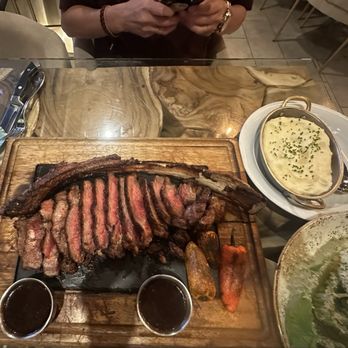 Santo Agave - Tomahawk steak, mashed potatoes and Caesar salad - Mexican Near Me - Peoria, Arizona Santo Agave - Tomahawk steak, mashed potatoes and Caesar salad - Mexican Near Me - Peoria, Arizona
