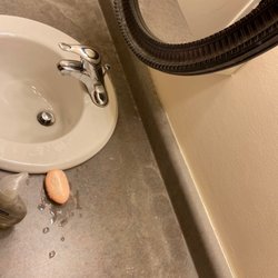 Concord Plaza Retirement Community - "Clean" bathroom so dust ridden it's hard to breathe even with a mask on.