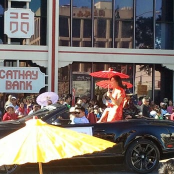 Golden Dragon Parade - Kena Chin rolling the convertible Gentle - Festivals Near Me - Los Angeles, California