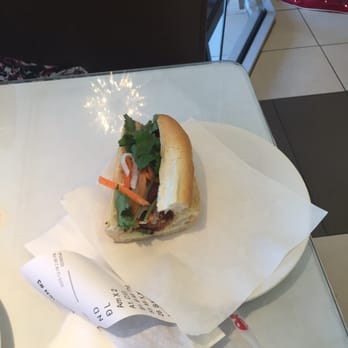 Pho Palace - The other half of my Banh Mi which I shortly thereafter annihilated. - Vietnamese Near Me - Arlington, Texas