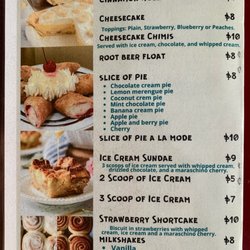 July 16, 2026 - dessert menu.