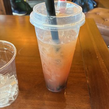 Hop Cafe - Strawberry Jasmine tea with boba - Coffee & Tea Near Me - Arcadia, California